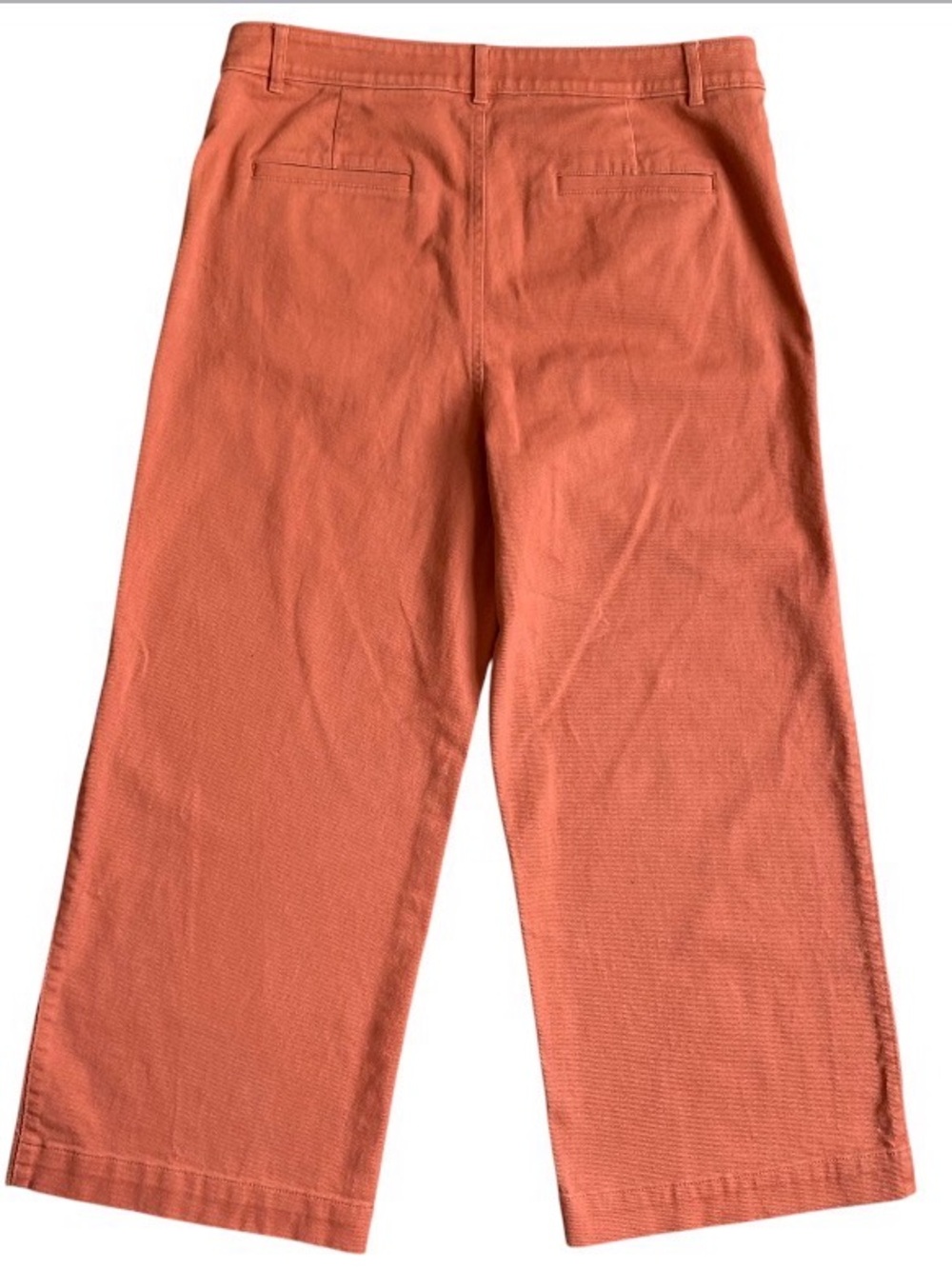 LOFT Outlet Palmer Wide Leg Crop Pants Size 12 Terra Cotta Orange - Picture 12 of 12